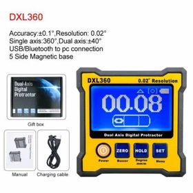 Dual-axis electronic level high-precision angle ruler digital display angle mete
