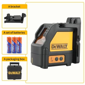 DEWALT DW088CG Green Cross Line Laser Level Tool Bracket Batteries Case