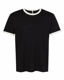 Next Level Unisex Men/Women Fine Jersey Tee Ringer Cotton T-Shirt 3604