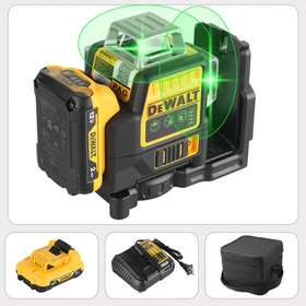 DEWALT DW089LG 12 Line 360&deg; Green Laser Level 3 Plane Self Leveling Tool