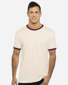 Next Level Apparel 3604 Unisex Short Sleeve Ringer Short Sleeve Stylish T-Shirt