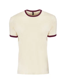 NL209 Next Level Apparel 3604 Unisex Short Sleeve Cotton Ringer Soft T-Shirt