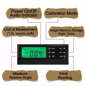 4354329615 2PM TOOLS Digital Torpedo Level Protractor Magnets #2