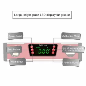 L300 2PM TOOLS Digital Torpedo Level Protractor Neodymium Led #2