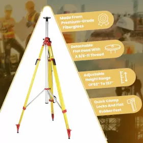740-04-ELV-157 ADIRPRO Giant Wood Fiberglass Elevating Tripod #2