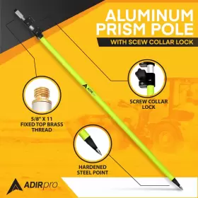 810012674492 ADIRPRO Prism Pole Screw Collar Lock Fluorescent #3
