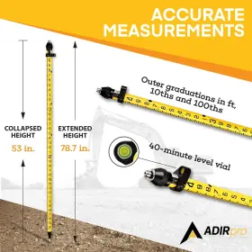 819598027258 ADIRPRO Snaplock Rover Rod Gps Pole Design #3