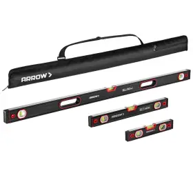 T06006 ARROW FASTENER Spirit Level Set Alloy Bubbles