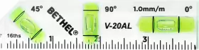 V-20AL BETHEL Level Shatterproof Cross Check Bubble Mini