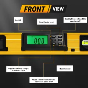 796647553909 BGHDAS Smart Digital Level Lcd Screen Magnetic #2