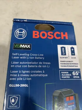 GLL50-20GL BOSCH Beam Leveling Cross Line Laser Battery Kit #2