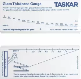 636983970155 GLASS Taskar Gauge Measuring Tool Imperial #2