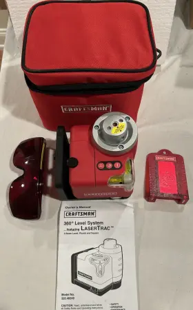 320.48249 CRAFTSMAN Lasertrac Rotating Level Bag Box Manual