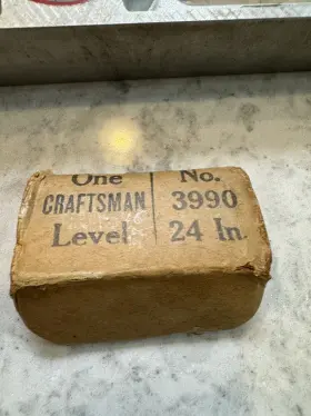 3992-18 CRAFTSMAN Sears Dual Vial Bubble Level Box #3