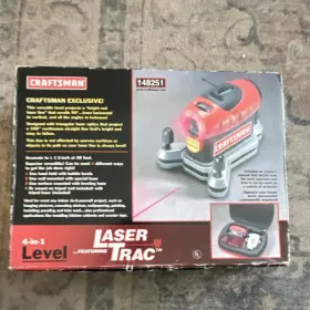 948251 CRAFTSMAN Laser Level Trac Magnetic Bubble