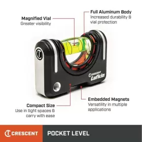LPL1000-02 CRESCENT Accurate Leveling Go Magnetic Pocket #2