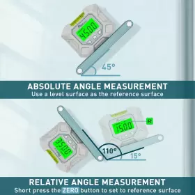 AG02 DECTEAM Digital Goniometer Magnetic Protractor Level #3