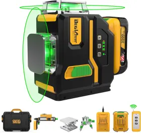 4D01-I12U DEGLASERS Laser Level Leveling Cross Line Kit