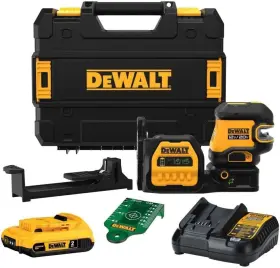 DCLE34520G-QU DEWALT Laser Level Cross Line Spot Kit
