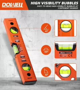 HY030660 DOWELL Magnetic Spirit Level #3