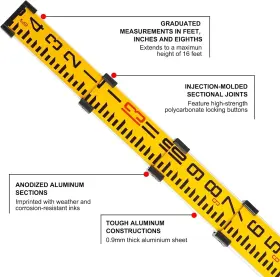FLR500C FIRECORE Rod Sections Dual Telescoping Leveling #3