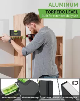 FSL112AL FIRECORE Leveler Tool Level Set Torpedo Magnetic Rv #2