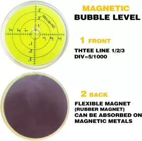 LEVEL-R60M GEONASSUR Magnetic Round Bubble Tool Bullseye #2