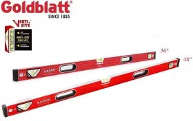 G09011AB GOLDBLATT Box Beam Level Set Spirit Construction