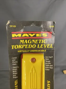 10198 GREAT NECK SAW INC Mayes Magnet Torpedo Level #2