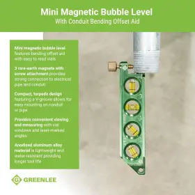 078331116172 GREENLEE Mini Magnetic Bubble Level Conduit Aid #3
