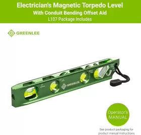 696571419008 GREENLEE Electricians Magnetic Torpedo Level #2