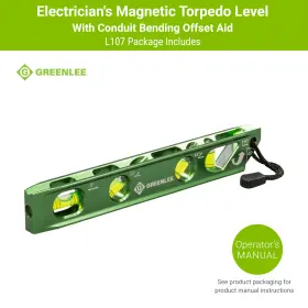 733353077572 GREENLEE Electricians Torpedo Level #2