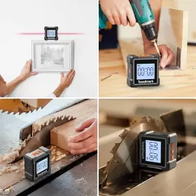 JMI02 JOAUIAX Digital Angle Finder Towallmark Level Box #3