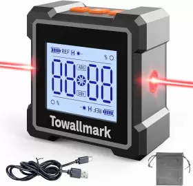 JMI02 JOAUIAX Digital Angle Finder Towallmark Level Box