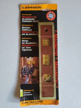 6500M JOHNSON Magnetic Torpedo Level Nos