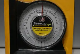 53-004 JOHNSON LEVEL TOOL Magnetic Protractor Angle Locator #2