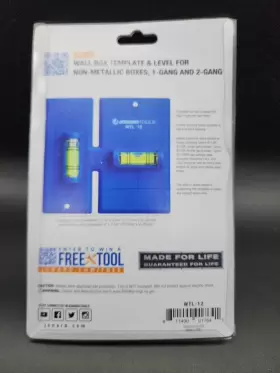 WTL-12 JONARD TOOLS Wall Box Template Level Metallic #2
