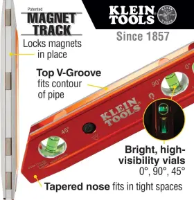 313104592549 KLEIN TOOLS Level Torpedo Magnet Deg #2