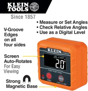 80035 KLEIN TOOLS Level Digital Angle Gauge Tool Kit #2