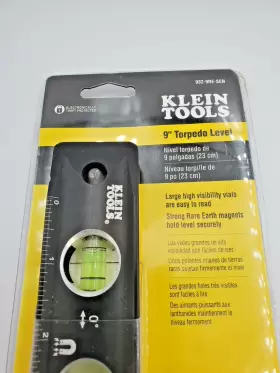932-9RESEN KLEIN TOOLS Magentic Torpedo Level Bubble Groove #3