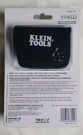 9350AA KLEIN TOOLS Digital Angle Gauge Alert #3