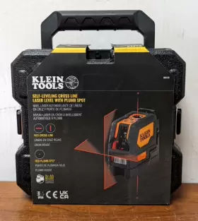 93LCLS KLEIN TOOLS Leveling Cross Line Level Plumb Spot