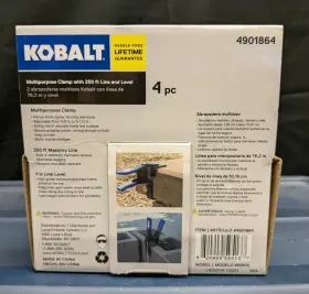 4901864 KOBALT Layout Line Level Clamp Masonry Framing #2