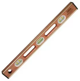 SL12AB48 KRAFT TOOL Box Level Mahogany Vials #2