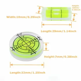 755419019296 LAIESYA Bubble Spirit Level Mini Square Tools #3