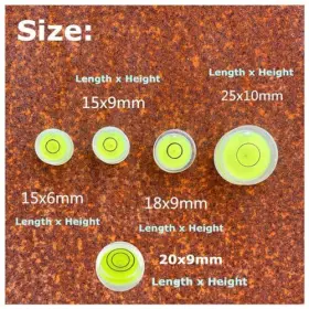 755419019418 LAIESYA Double Adhesive Bubble Levels Bullseye #2