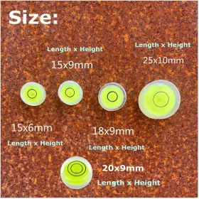 L023 LAIESYA Double Adhesive Bubble Spirit Levels Mini #2