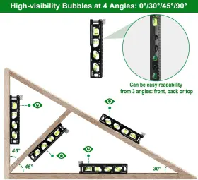 445051038009 LEIWOTEC Huepar Torpedo Level Magnetic Conduit #2
