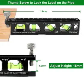 445051038009 LEIWOTEC Huepar Torpedo Level Magnetic Conduit #3