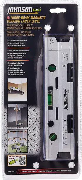 406184 LEVEL TOOL Magnetic Torpedo Laser